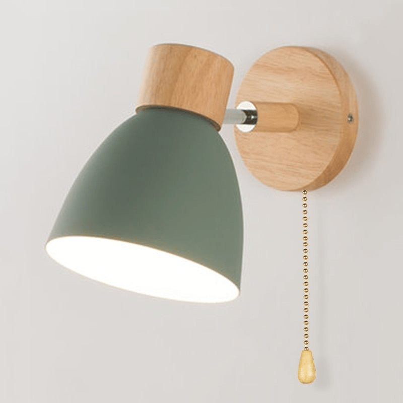 Gemütliche Holz Schalter Wandlampe - Einfache Raum Atmosphäre