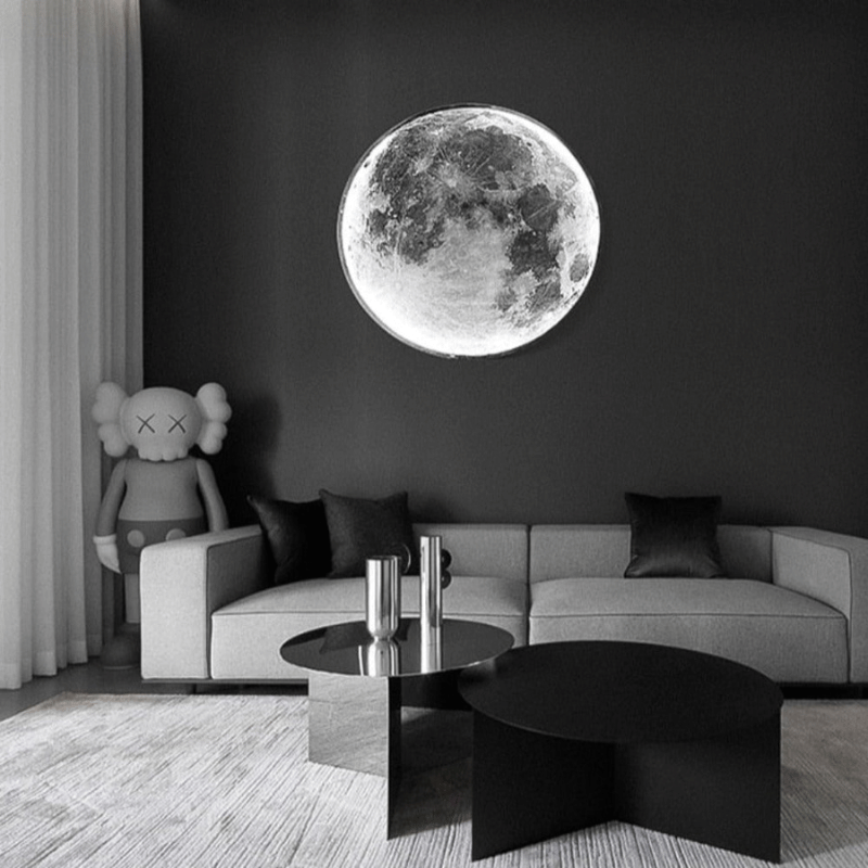 Stimmungsvolle 3D LED Mond- und Erdleuchte für Wand und Decke