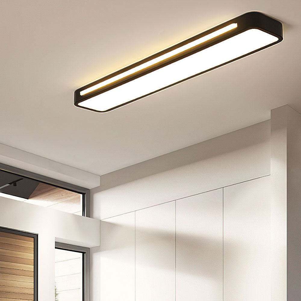 Nordische LED Deckenleuchte – länglich, dimmbar & modern