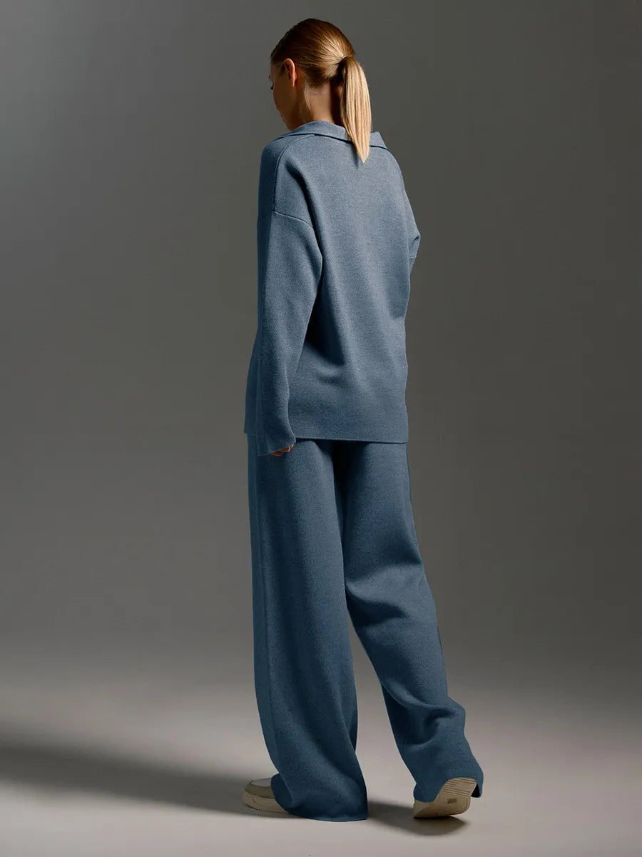Damen Strick Set Mit Lockerem Schnitt Und Modernem Design