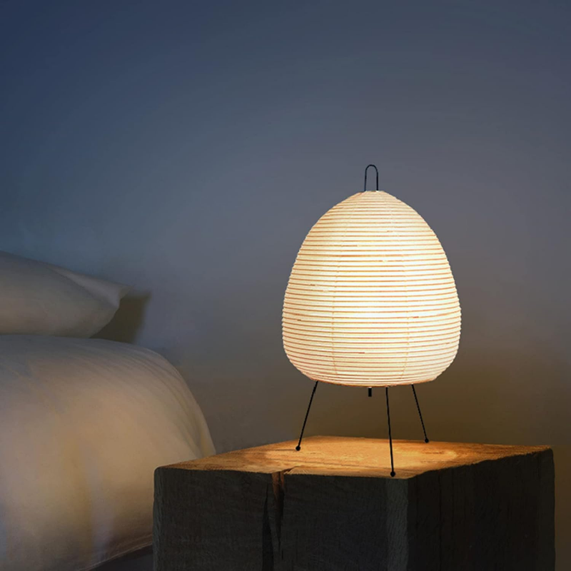 Japanische Reispapierlampe – Minimalistisches Design & Sanftes Licht für ruhige Räume