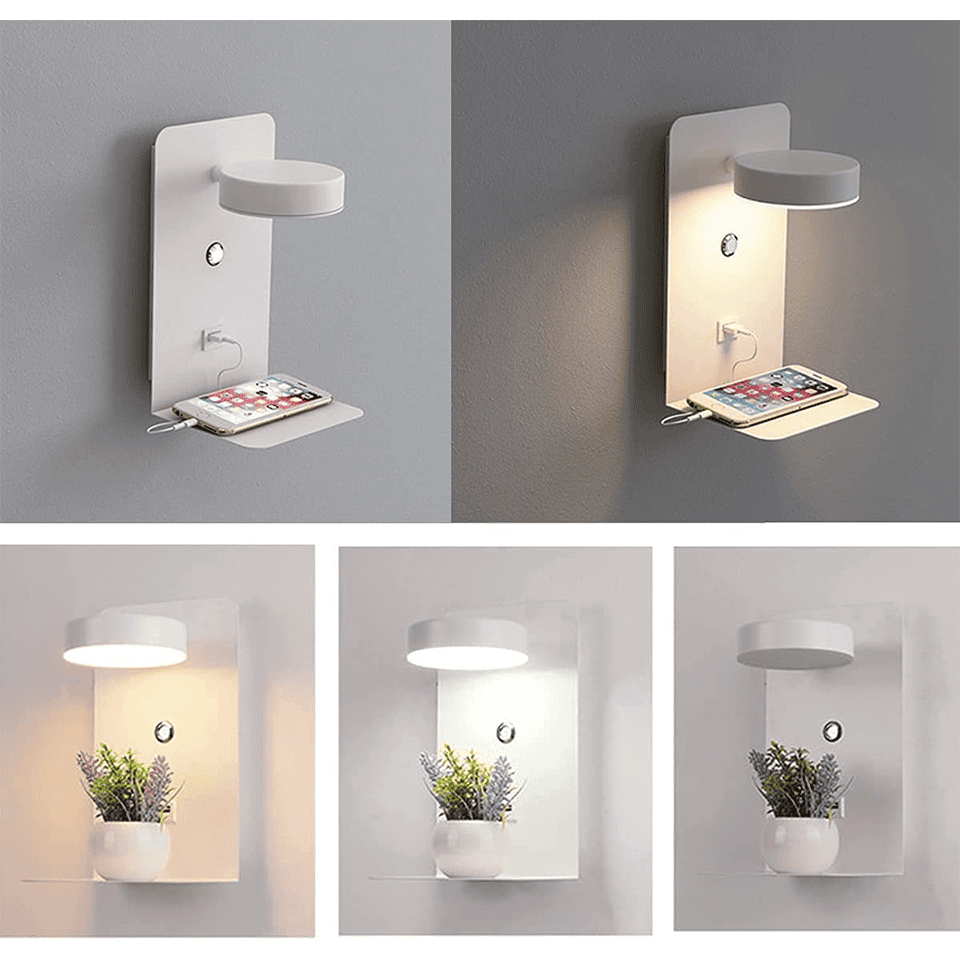Stimmungsvolle moderne LED-Nachttischlampe für Schlafzimmer