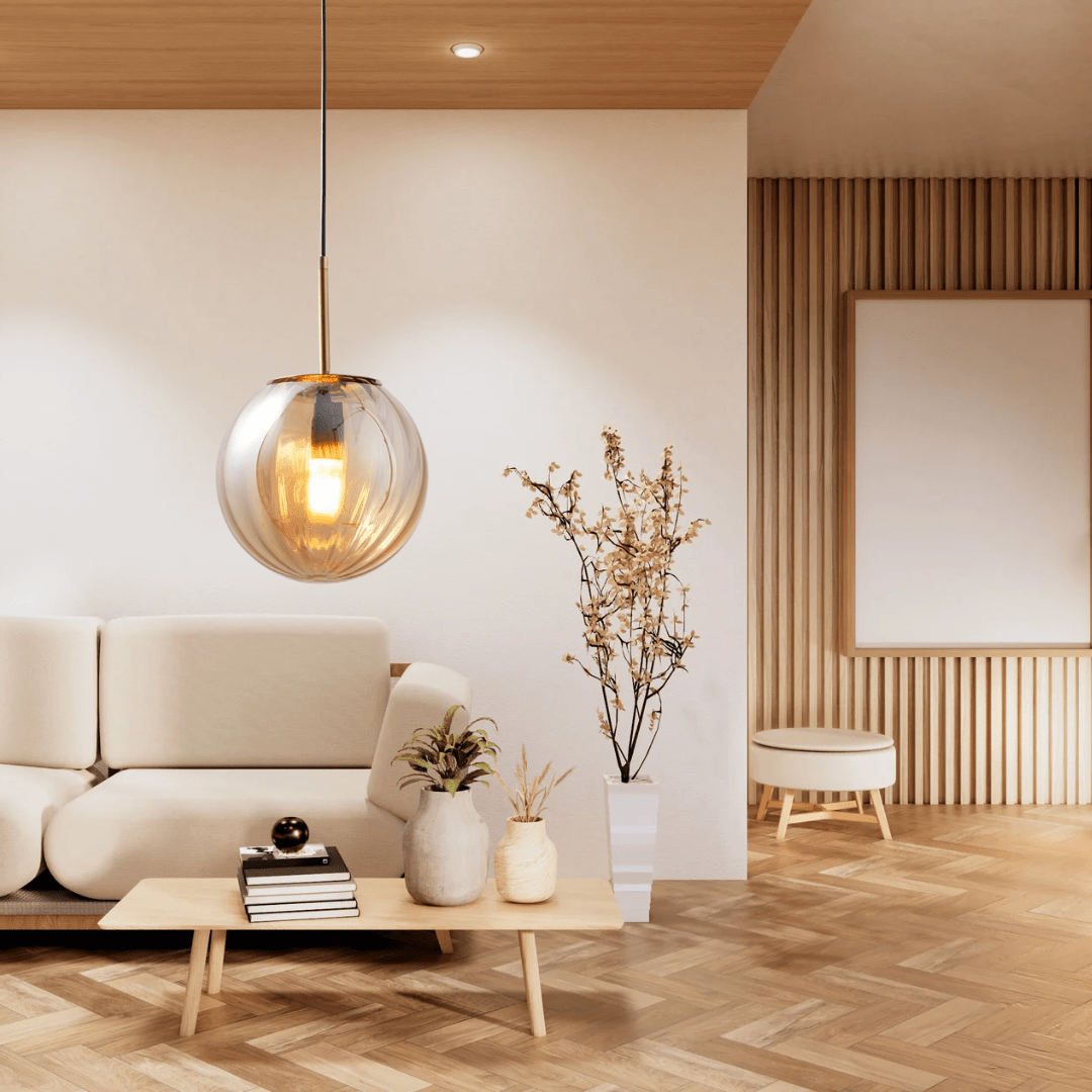 Moderne Hängelampe mit Glaskugel-Design – dimmbar & warmes Licht für jeden Raum