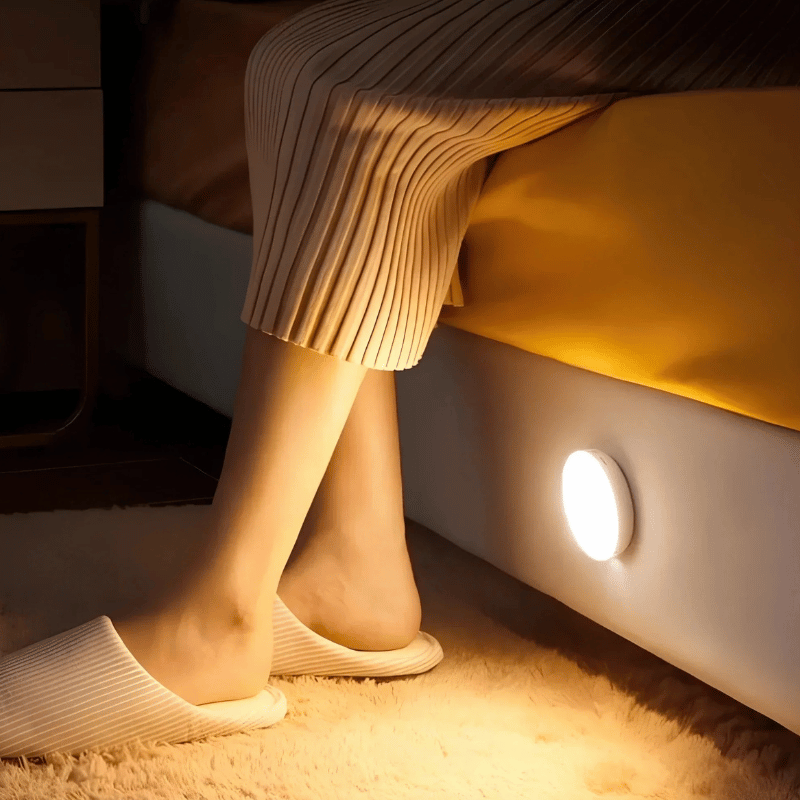 LED Nachtlicht mit Bewegungsmelder – Wiederaufladbar, Energieeffizient, Kabellos
