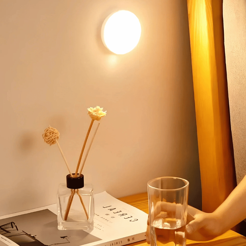 LED Nachtlicht mit Bewegungsmelder – Wiederaufladbar, Energieeffizient, Kabellos