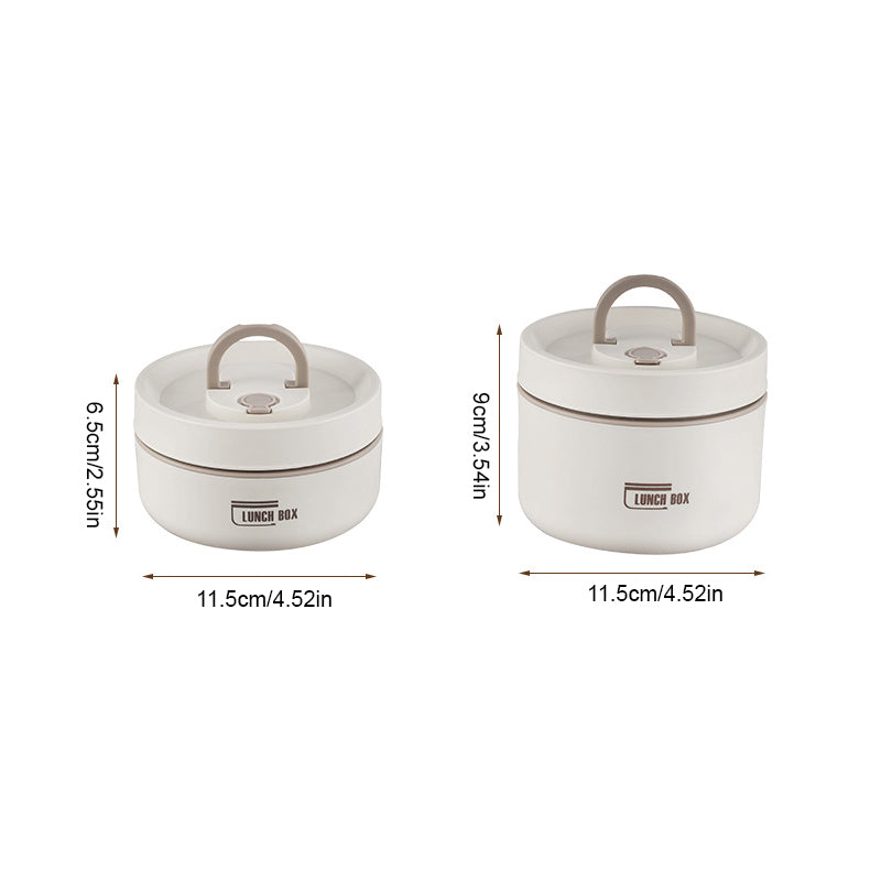 Isolierte Edelstahl-Lunchbox mit Tragetasche