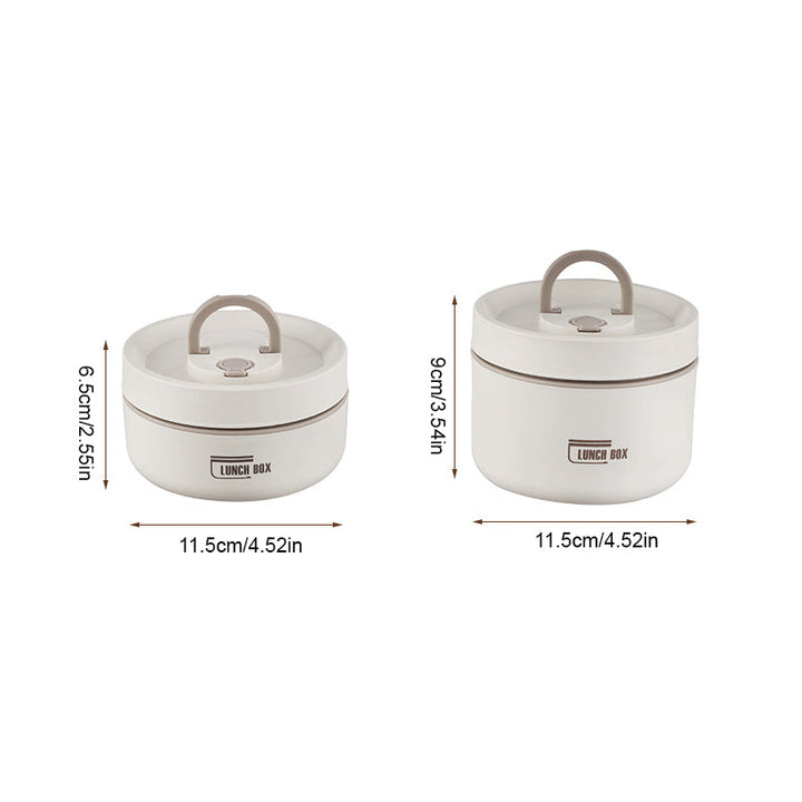 Isolierte Edelstahl-Lunchbox mit Tragetasche