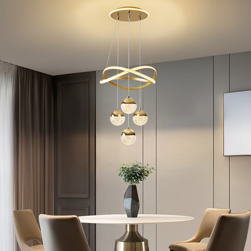 Kristall led kronleuchter modern für esszimmer