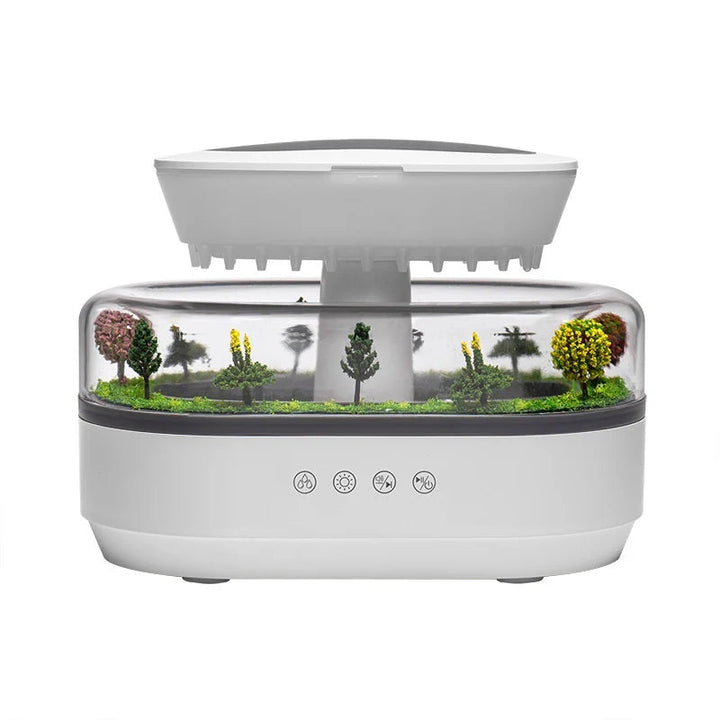 Wasserfall Diffuser – Aromatherapie Luftbefeuchter Mit LED & Regen-Effekt