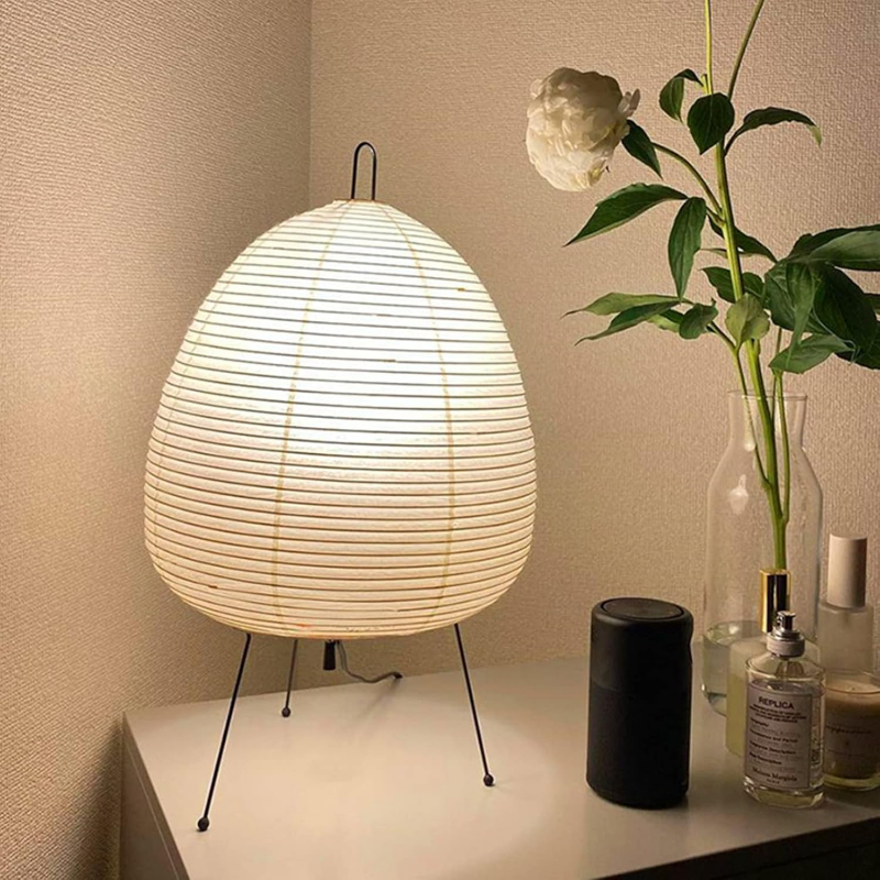 Japanische Reispapierlampe – Minimalistisches Design & Sanftes Licht für ruhige Räume
