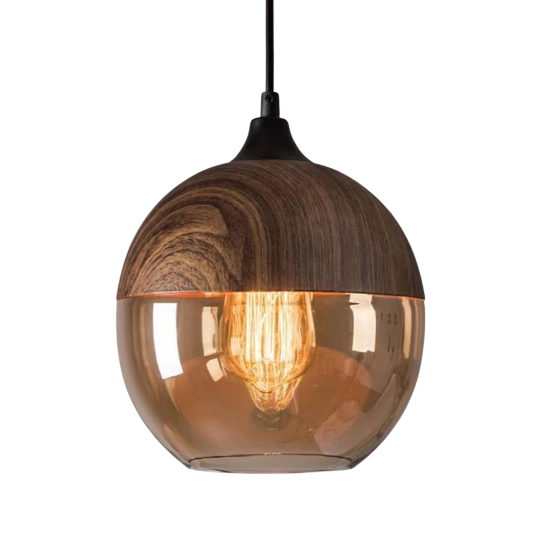 Hängeleuchte Holz Glas – Skandinavisches Design für Esszimmer und Wohnzimmer