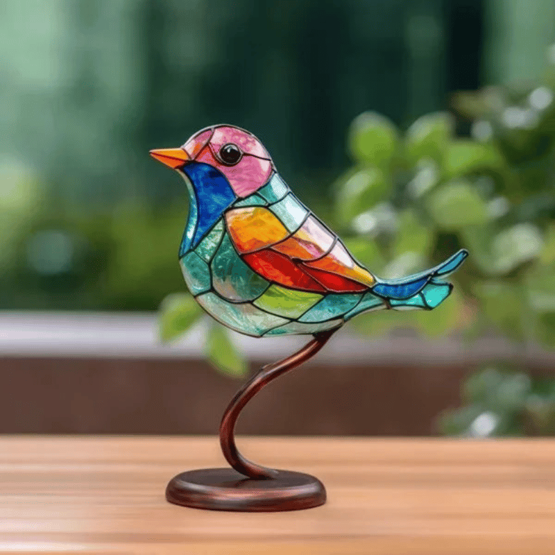 Handgefertigte Glasvogel-Skulpturen – Farbenfrohe Akzente für Ihr Zuhause