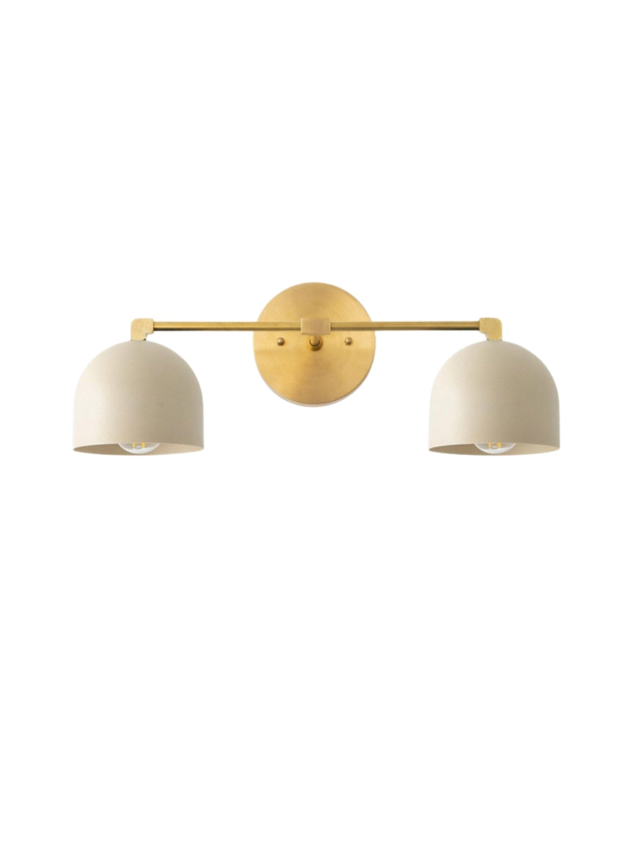 Mid Century Wandleuchte – Messing Badspiegel Lampe im Retro-Stil