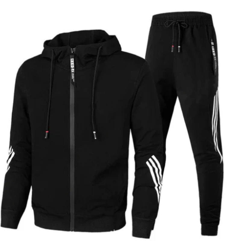 Herren Trainingsanzug Zweiteilig Mit Sportlichem Design