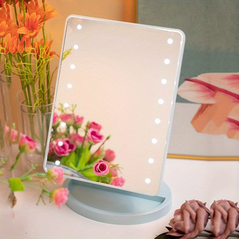 LED Schminkspiegel mit Touchfunktion und 16 dimmbaren Leuchten