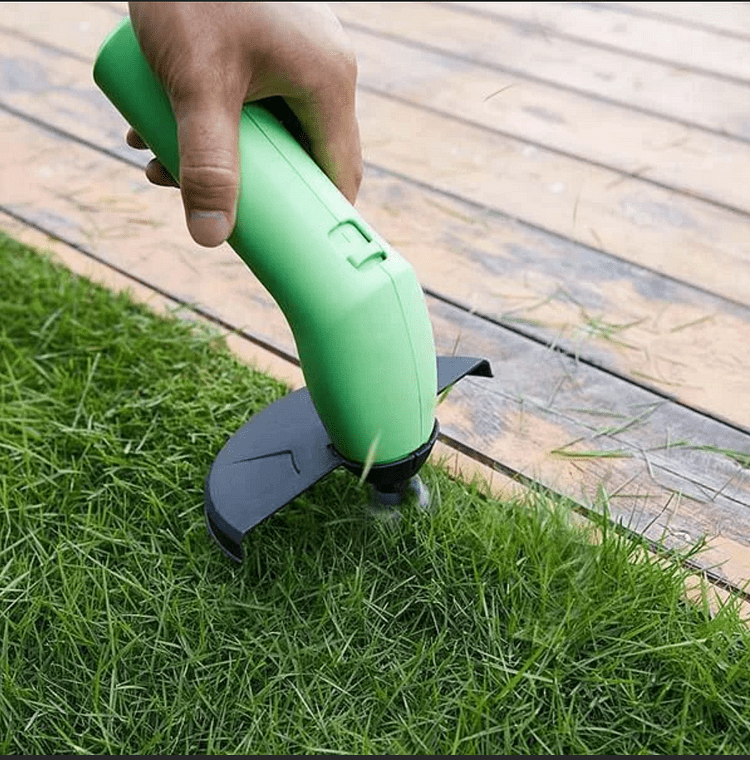 Kompakter kabelloser Rasentrimmer für präzise Gartenpflege