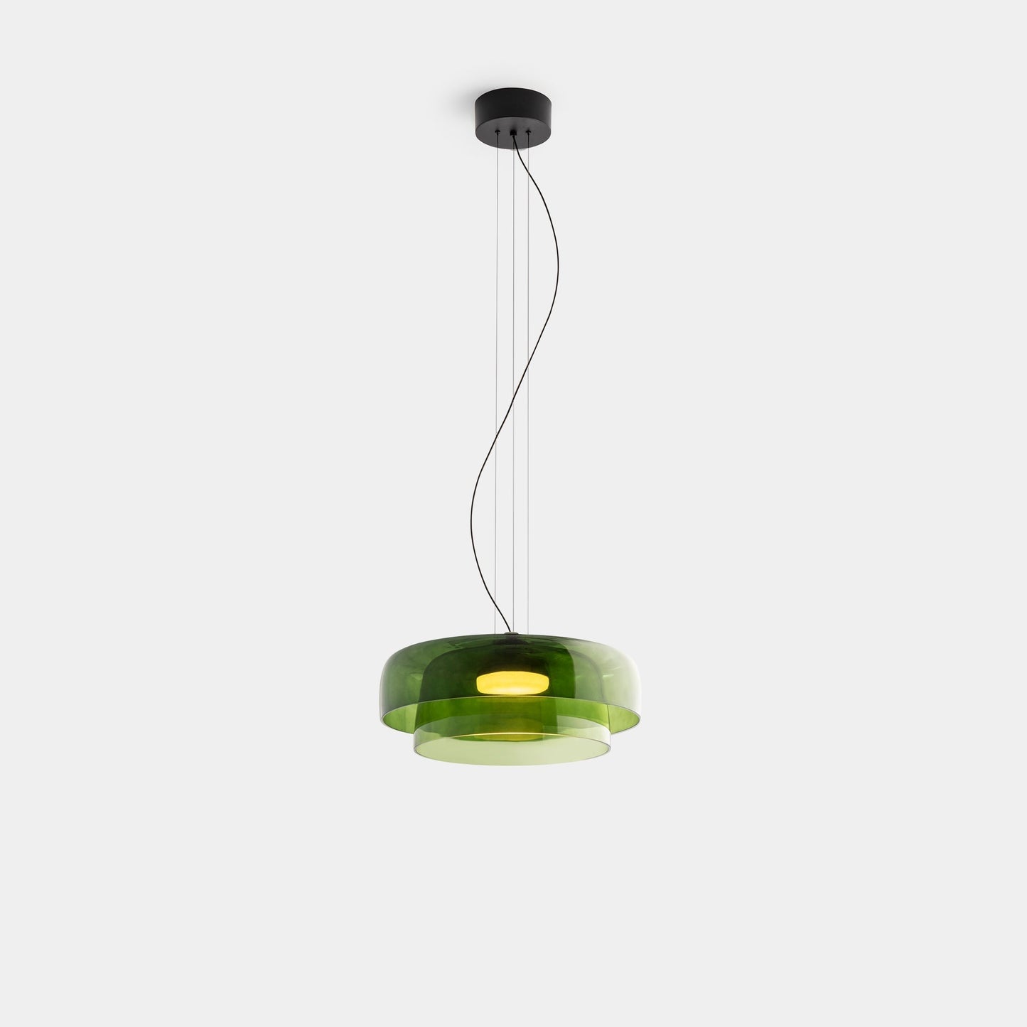 Moderne Pendelleuchte aus Glas & Metall – LED Hängeleuchte mit Warmlicht für Küche & Esszimmer
