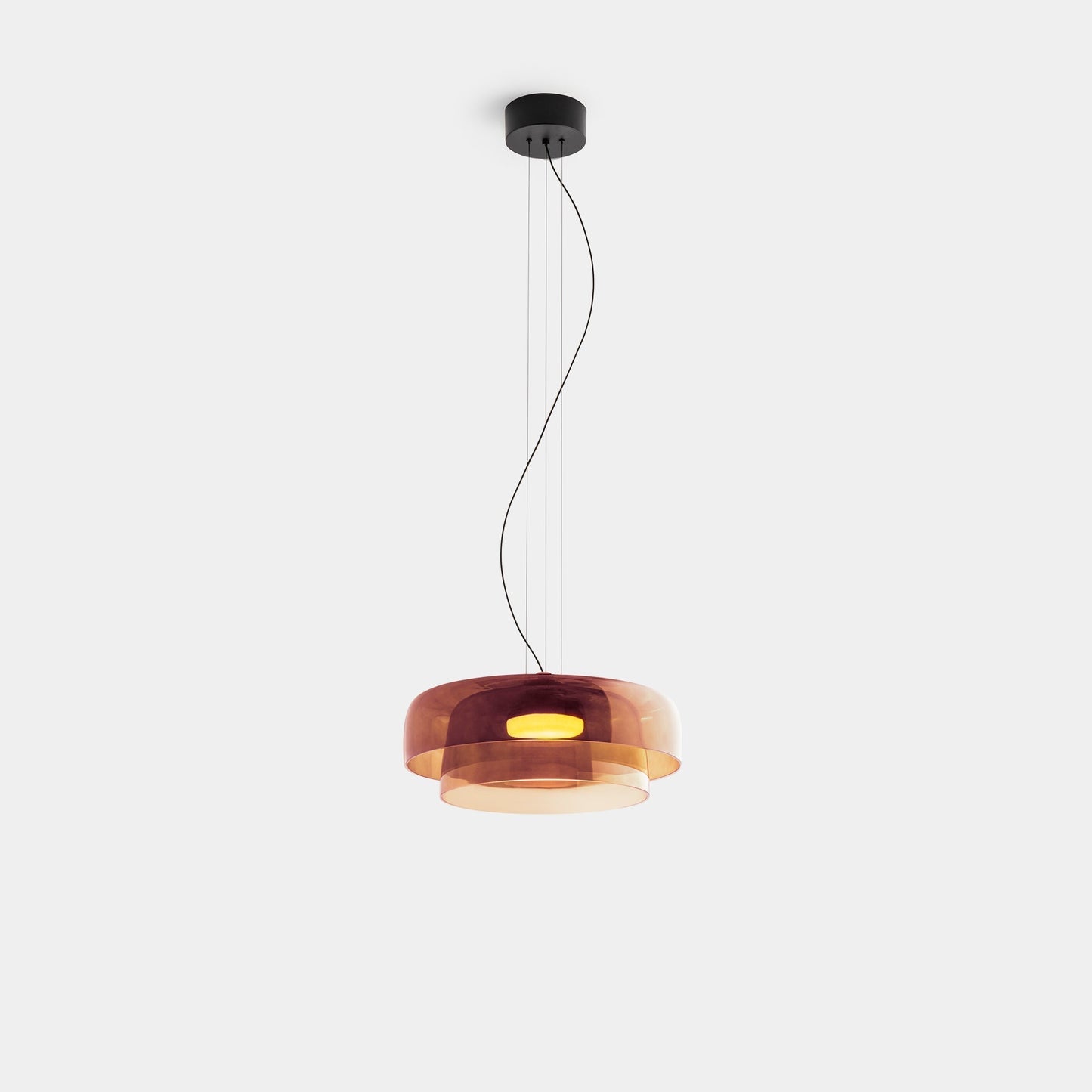Moderne Pendelleuchte aus Glas & Metall – LED Hängeleuchte mit Warmlicht für Küche & Esszimmer
