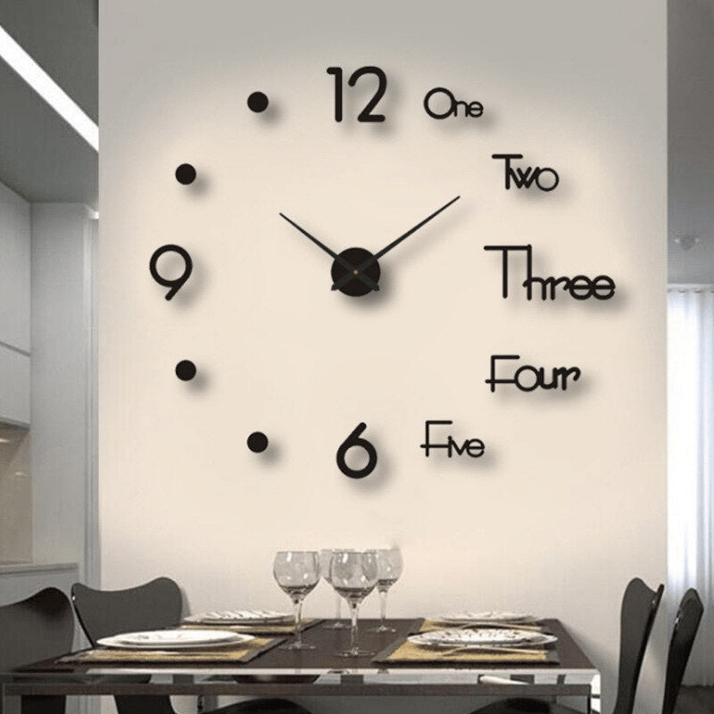 Anpassbare Moderne Wanduhr - Personalisierter Zeit Stil