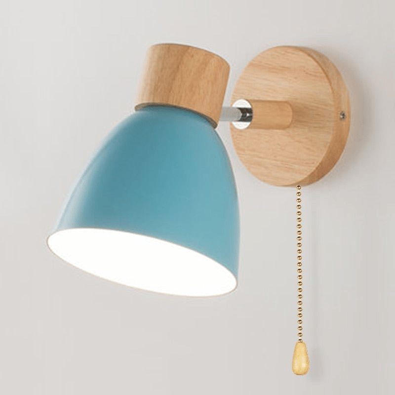 Gemütliche Holz Schalter Wandlampe - Einfache Raum Atmosphäre