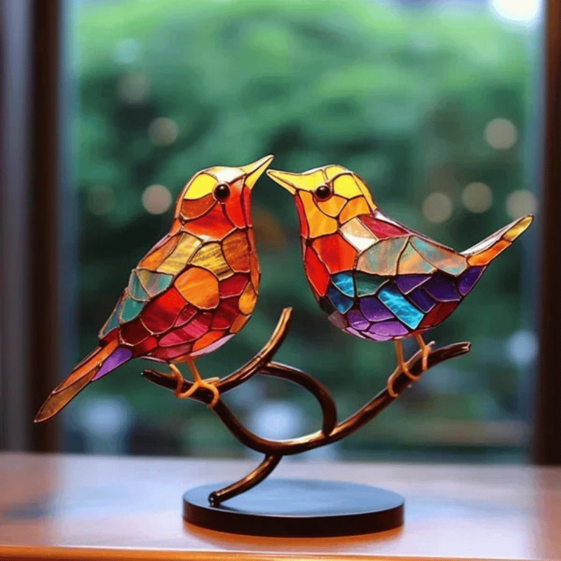 Handgefertigte Glasvogel-Skulpturen – Farbenfrohe Akzente für Ihr Zuhause