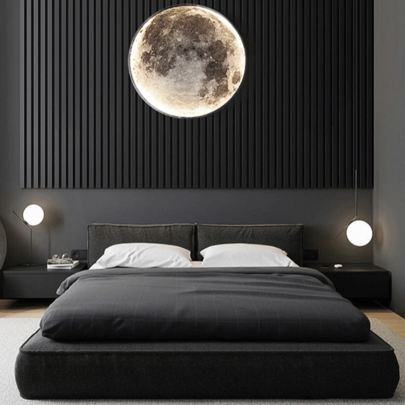 Stimmungsvolle 3D LED Mond- und Erdleuchte für Wand und Decke
