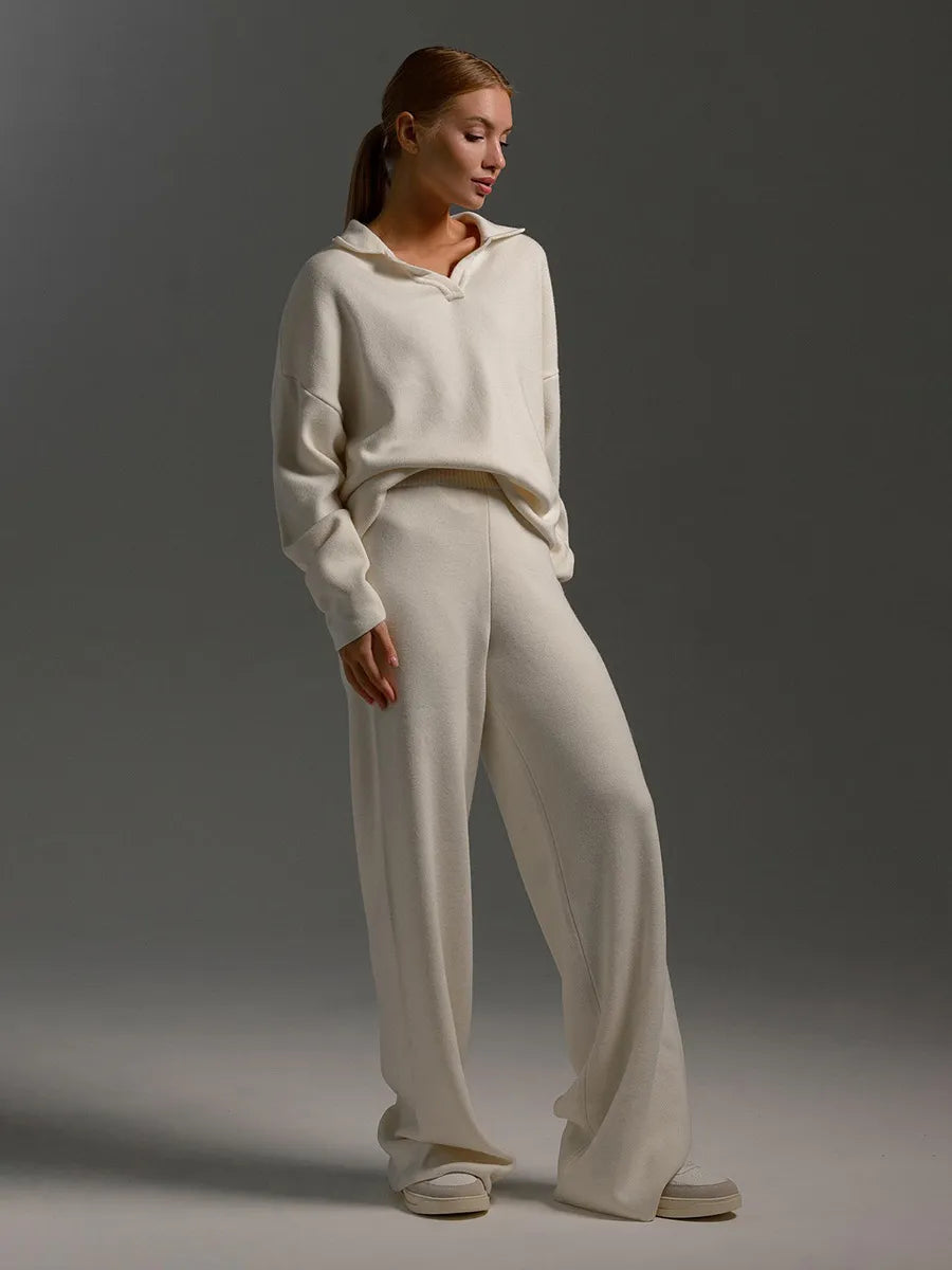 Damen Strick Set Mit Lockerem Schnitt Und Modernem Design