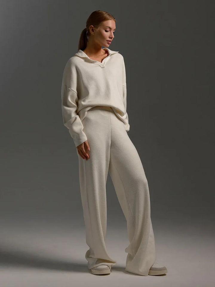 Damen Strick Set Mit Lockerem Schnitt Und Modernem Design