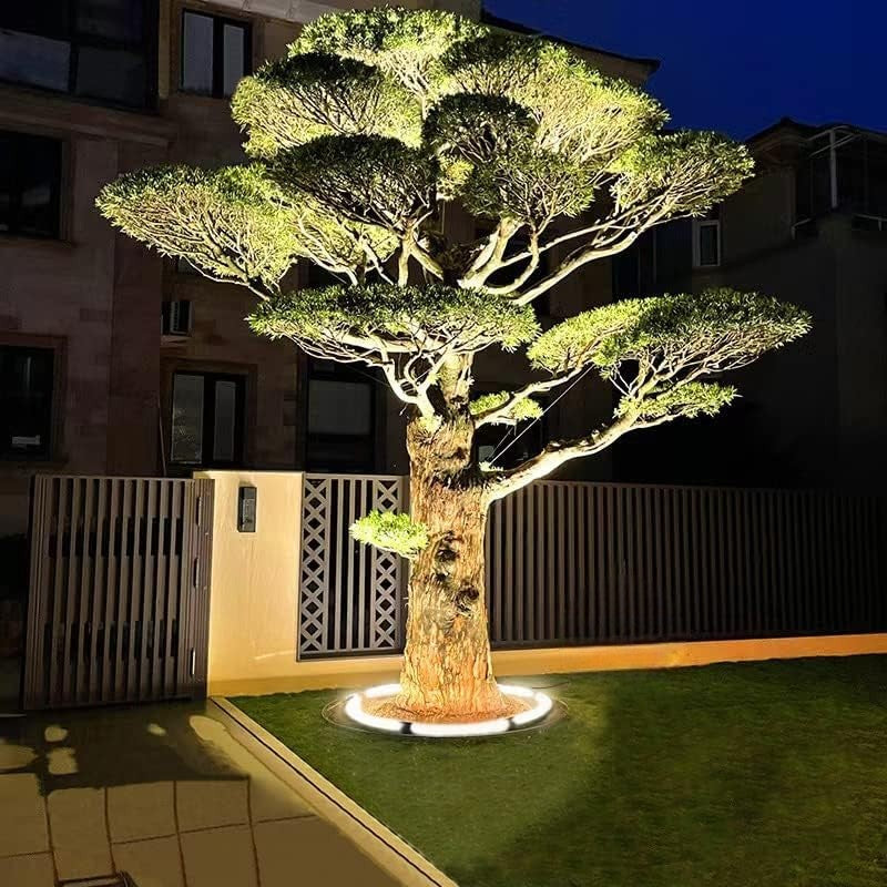 Elegante warmweiße LED-Gartenstrahler zur Beleuchtung von Bäumen und Landschaften