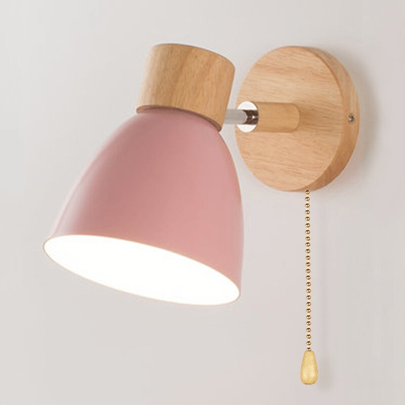Gemütliche Holz Schalter Wandlampe - Einfache Raum Atmosphäre