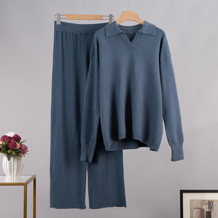 Damen Strick Set Mit Lockerem Schnitt Und Modernem Design