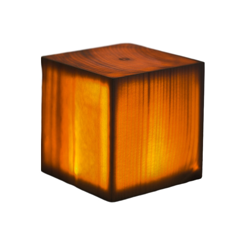 Retro Tischlampe – Kreatives Design mit Holzschirm & Berührungssteuerung