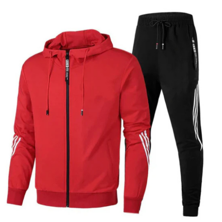 Herren Trainingsanzug Zweiteilig Mit Sportlichem Design
