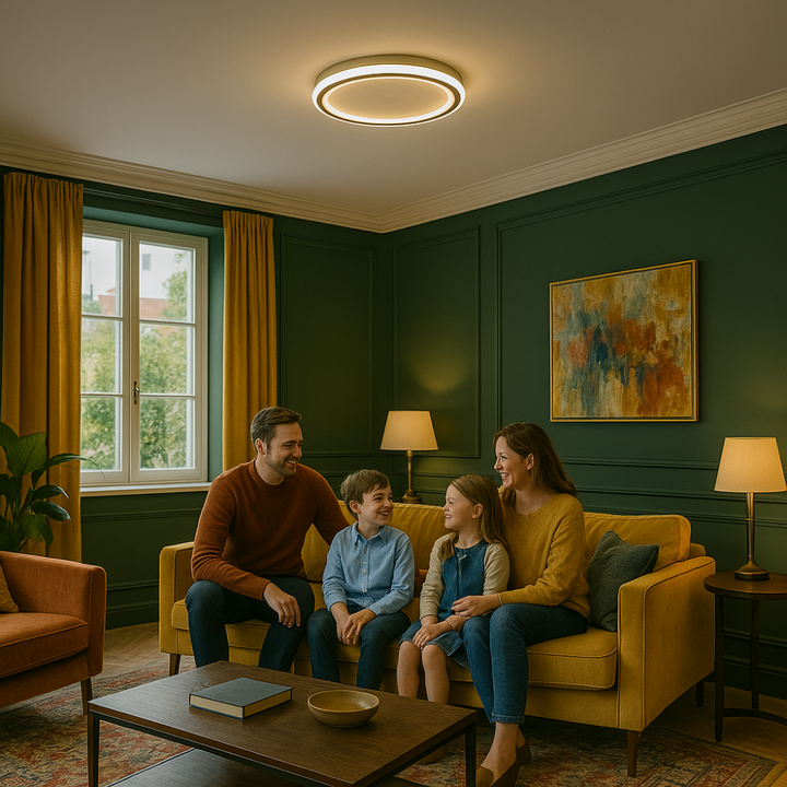 Skandinavische LED Deckenleuchte – Modern, dimmbar & stilvoll für Wohnzimmer, Esszimmer & Flur