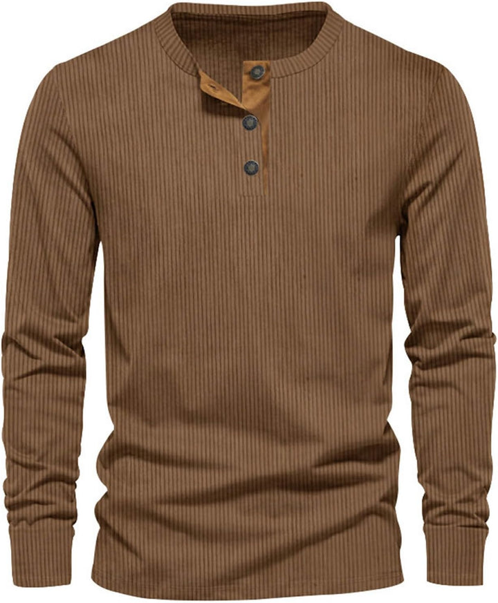 Herren Langarm T Shirt Aus Cordstoff
