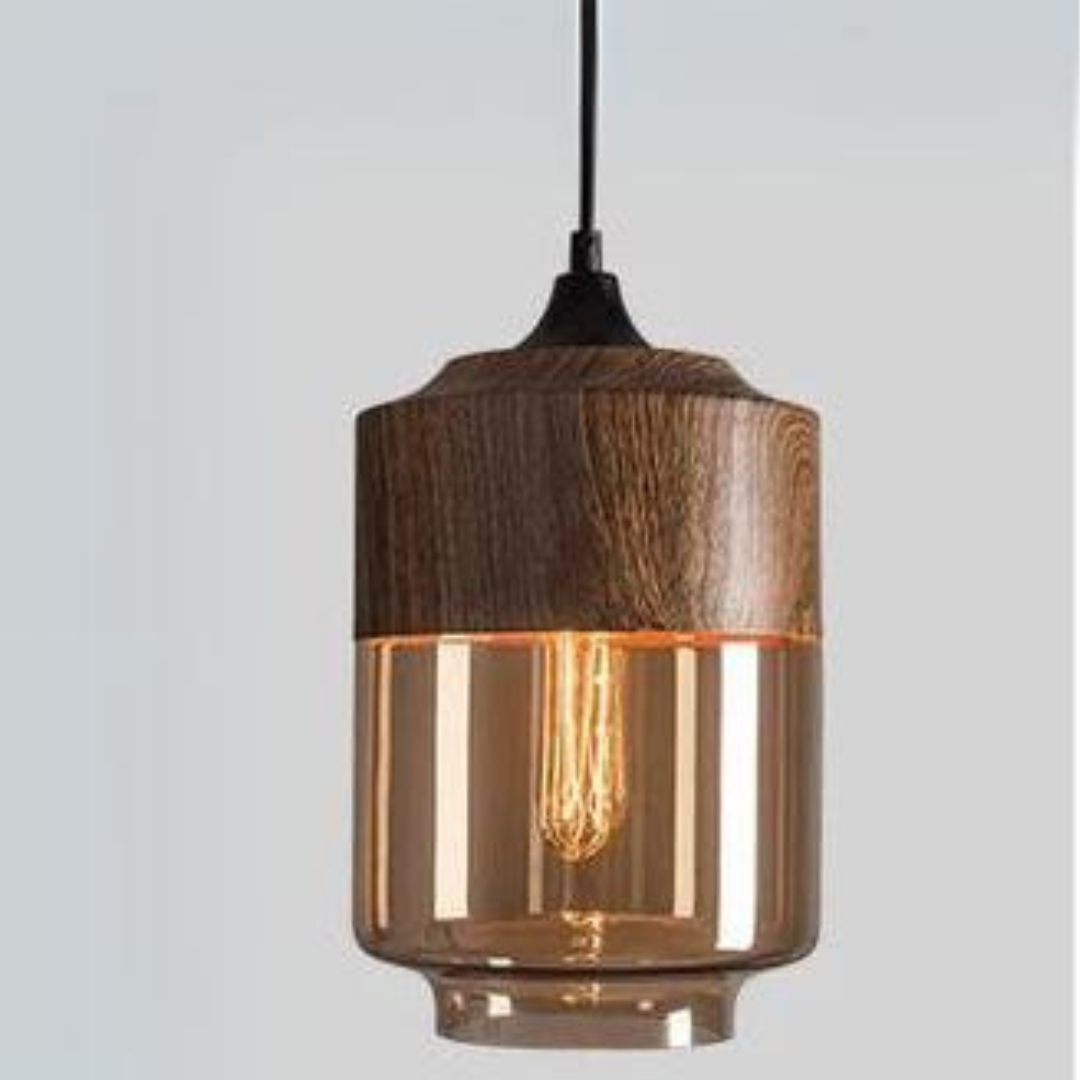 Hängeleuchte Holz Glas – Skandinavisches Design für Esszimmer und Wohnzimmer