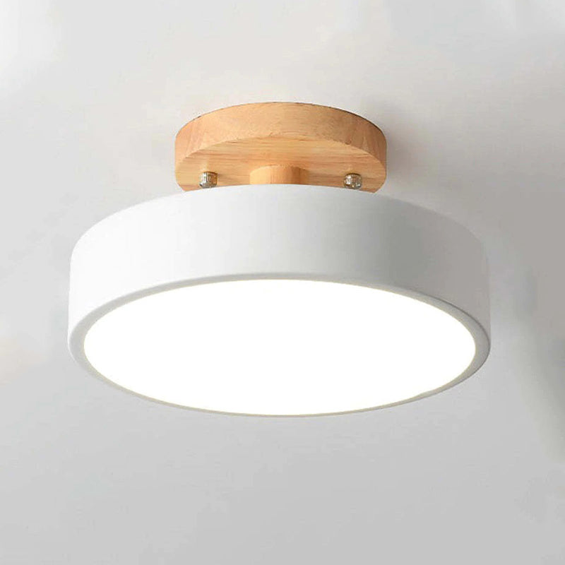 Holzrahmen LED Deckenleuchte - Natürliche Licht Atmosphäre
