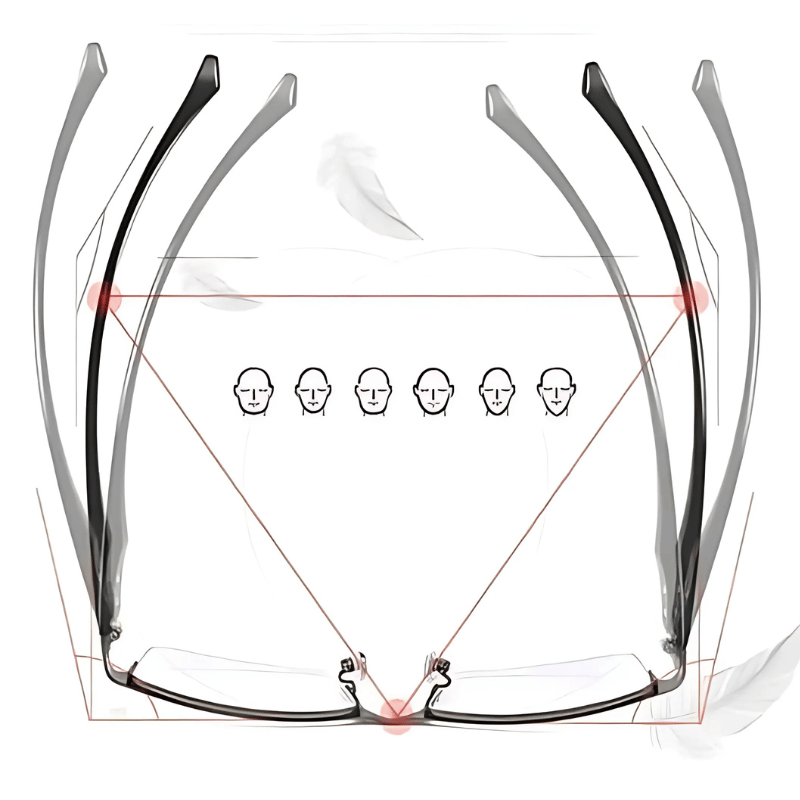 Intelligente progressive Lesebrille für Männer und Frauen