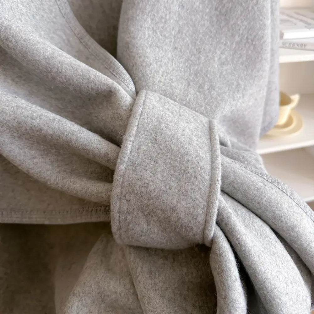 Damen Poncho Mantel Mit Winddichtem Design