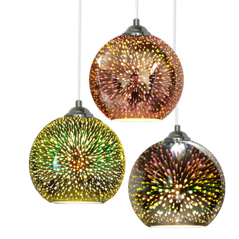 Kreative 3D Feuerwerk Pendelleuchte