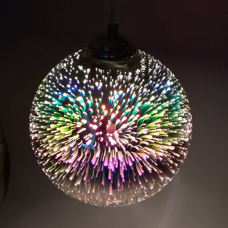 Kreative 3D Feuerwerk Pendelleuchte