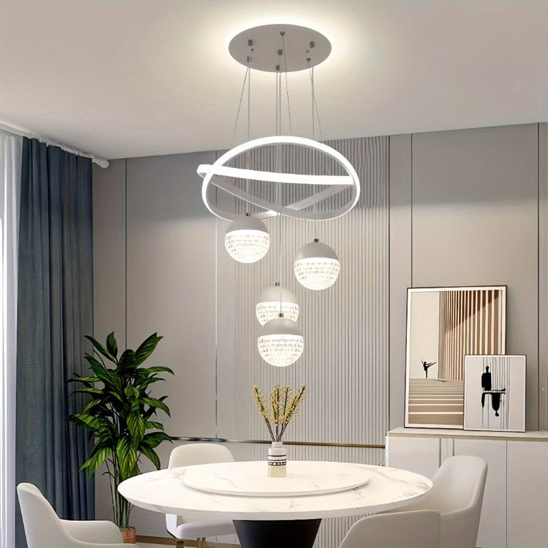 Kristall led kronleuchter modern für esszimmer