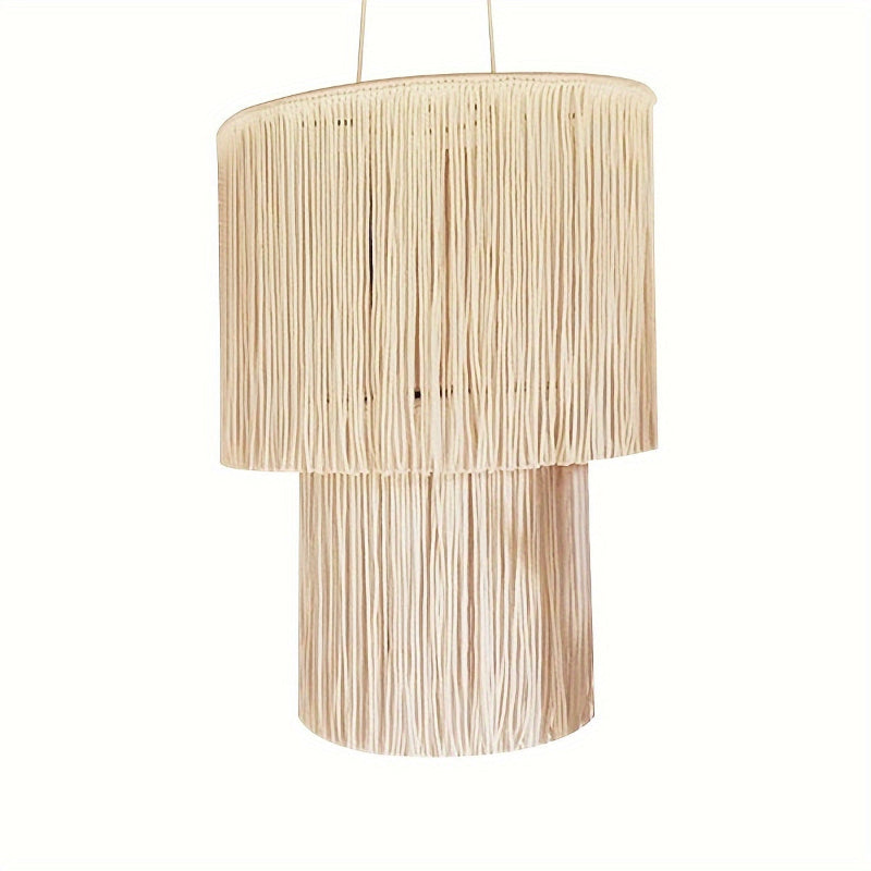 Boho makramee hängelampe mit quasten