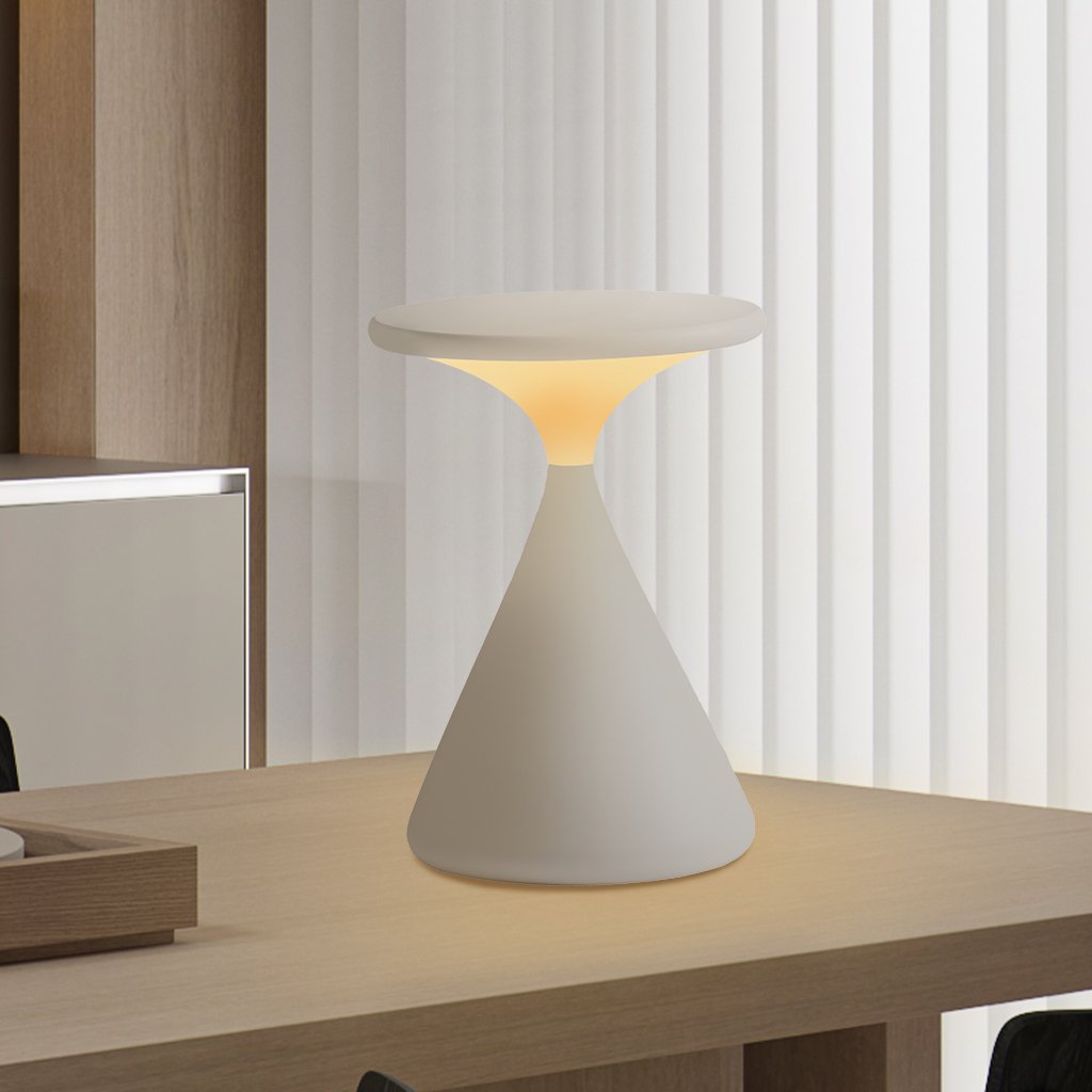 Kabellose LED-Tischleuchte in Sanduhrform – Dimmbar & USB-C wiederaufladbar