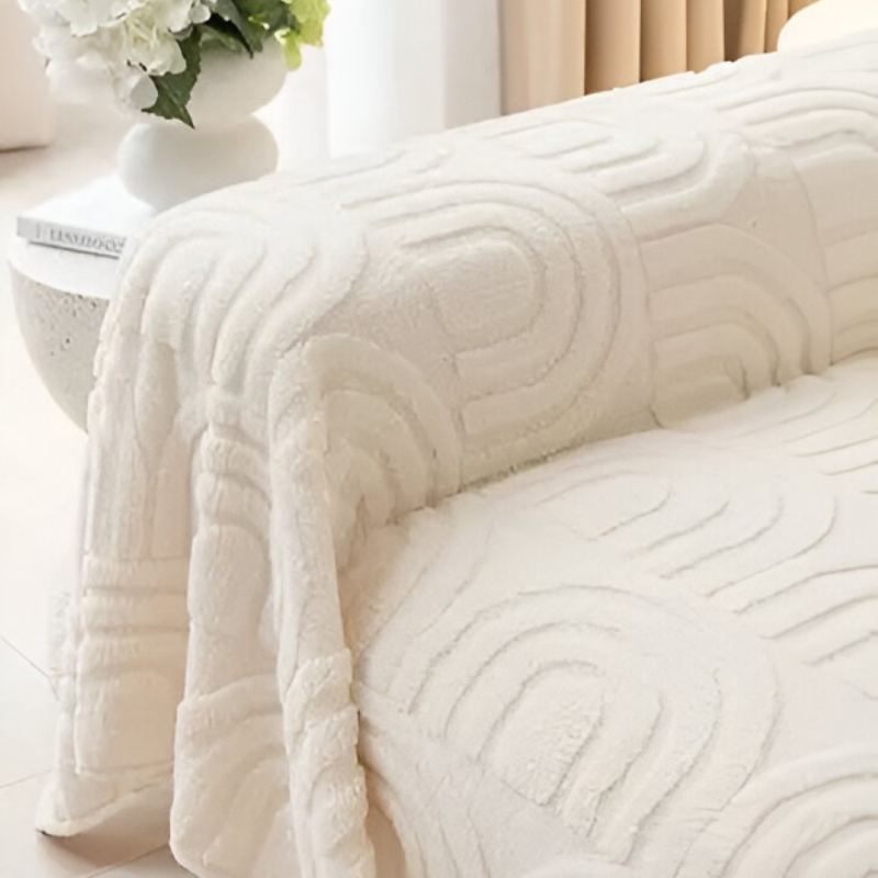 Sofabezug mit Bogenmuster – Vielseitige Jacquard Husse für verschiedene Sofatypen