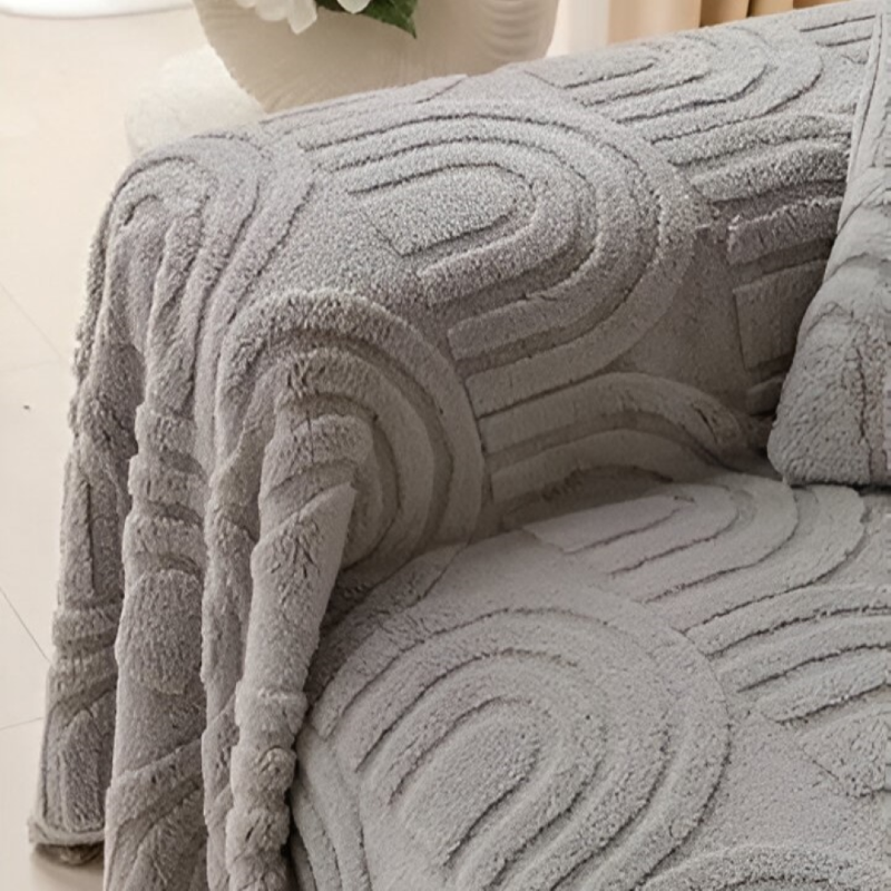 Sofabezug mit Bogenmuster – Vielseitige Jacquard Husse für verschiedene Sofatypen