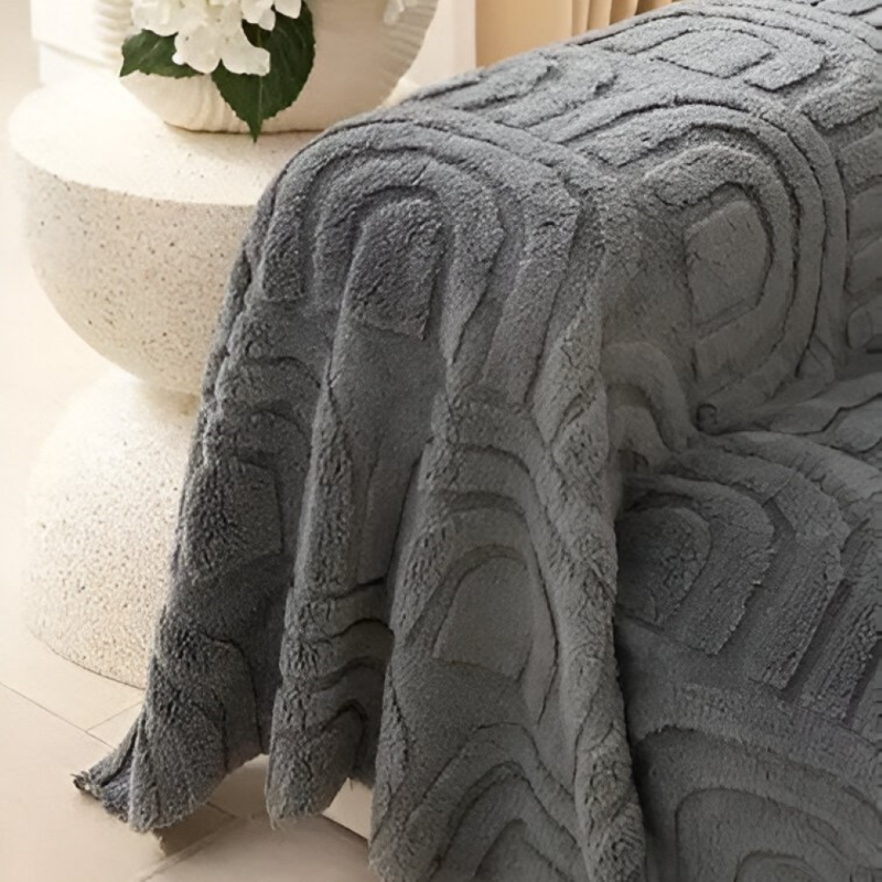 Sofabezug mit Bogenmuster – Vielseitige Jacquard Husse für verschiedene Sofatypen