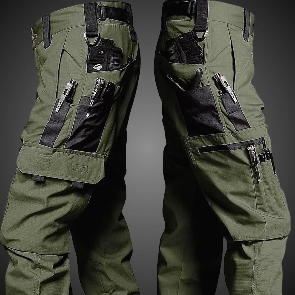 Herren Cargo Hose Mit Camo Muster Und Mehreren Taschen