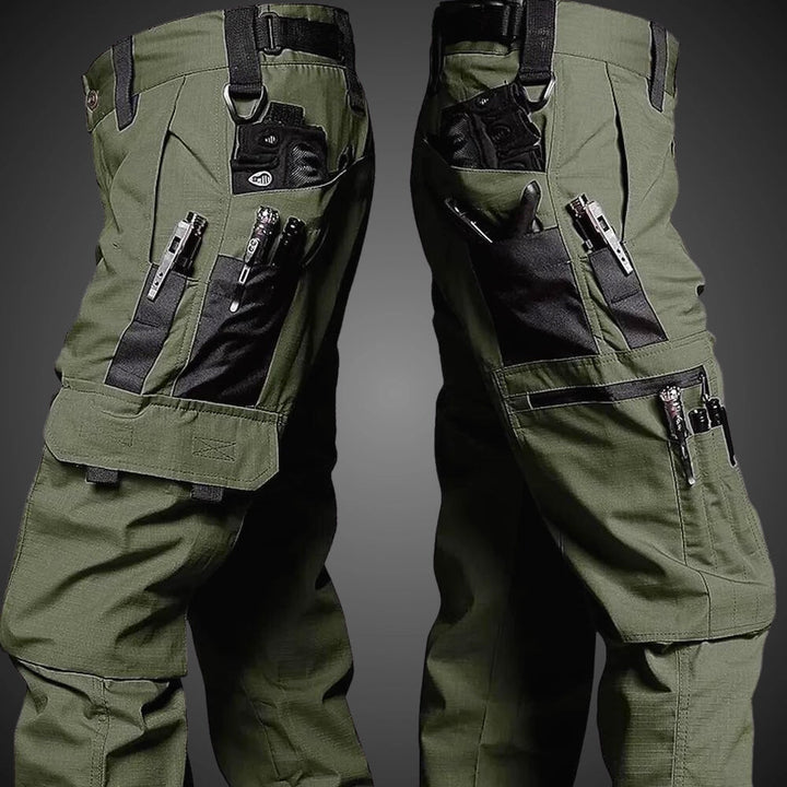 Herren Cargo Hose Mit Camo Muster Und Mehreren Taschen