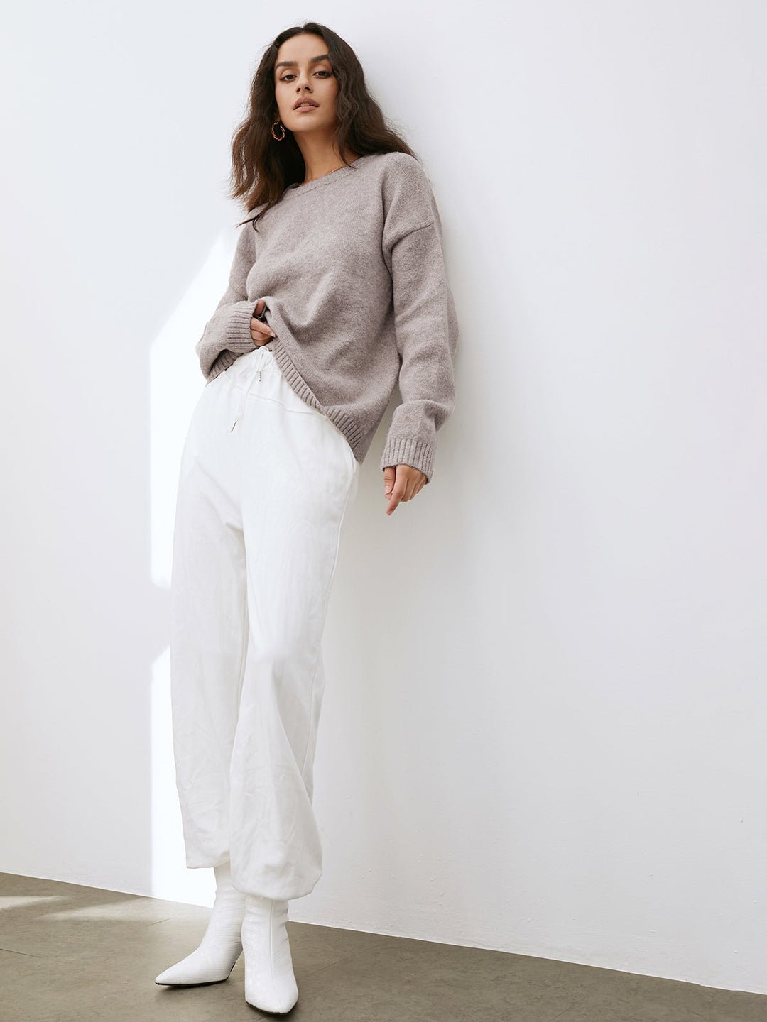 Damen Leichter Pullover Mit Weichem Griff